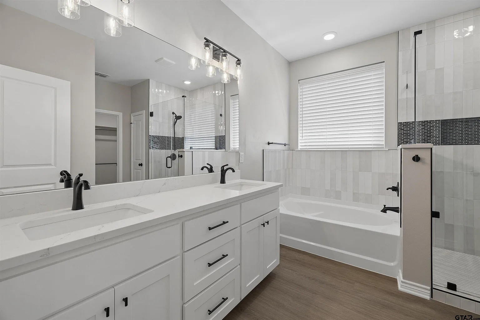 Double Vanity & Walk-In Shower